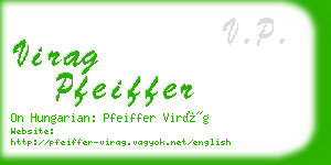 virag pfeiffer business card